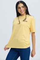 Polera Mujer Oversize Amarillo