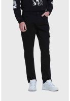 Jeans Hombre Slim Cargo Negro