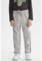 Pantalón Buzo Niño Pitillo Gris Melange