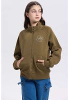 Polerón Niña Medio Cierre Verde