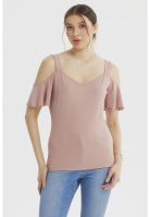 Polera Mujer Ajustado Rosado