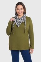 Sweater Mujer Pañuelo Verde