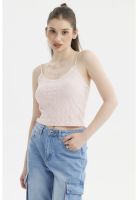 Peto Mujer Encaje Rosado Claro