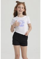 Polera Niña Print Basta Simétrica Blanco