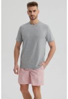 Polera Hombre Slim Gris Melange
