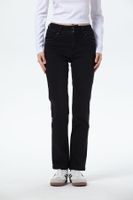 Jeans Mujer Flo Calce Recto Negro