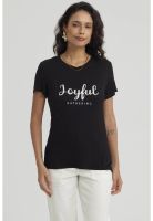 Polera Mujer Estampado Negro - lV