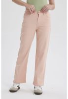 Jeans Mujer Calce Recto Palo Rosa