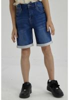 Bermuda Niño Básico Denim Azul
