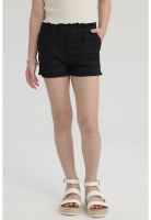 Short Niña Textura Negro