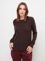 Sweater con Textura Frontal y Largo Hi-Low