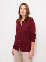 Chaleco con Botones Lentejuelas Opacas en Cuello