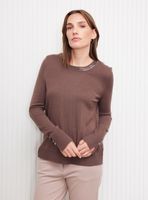 Sweater Cuello Redondo con Lentejuelas Opacas