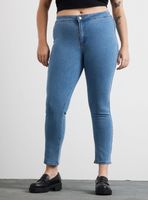 Jeans Tipo Leggins Tiro Medio