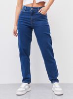 Jeans Mom Tiro Alto Tela con Spandex