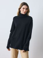 Sweater Cuello Alto con Bolsillos
