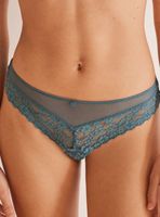 Calzón Brasileño Ancha Encaje Floral