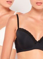 Pack 2 Sostén Básico Copa D Poliamida