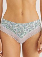 Calzón Brasileño Ancho Encaje Flores Lili
