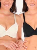 Pack 2 Sostén Microfibra Cobertura Perfecta