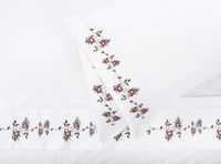 Sábanas 2 Plazas 220 Hilos Enredadera Roja