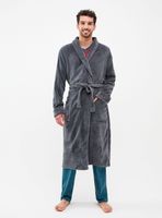 Bata Larga Bolsillos Delanteros