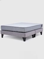 Cama Europea Feel 2 Plaza Tela Gris