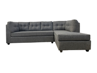 Sofá Seccional New Journey Derecho Tela Gris