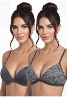 Pack 2x sosten microfibra P250.0023-GRI2 Kayser