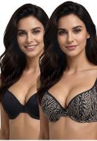 Pack 2X Sosten Push Up Microfibra P250.023-NEG10 Kayser