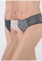 Pack 3x pantaleta microfibra P314.0015-GRI2 Kayser