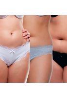 Pack 3x culotte algodón P314.028-BLA Kayser