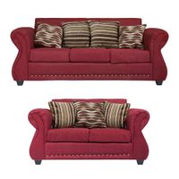 Living 3-2 Tela Roma Rojo