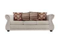 Sofá Roma 3C Tela Beige