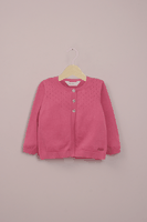 Chaleco fucsia de niña