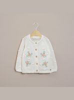 Chaleco Infant Niña Flores Blanco