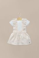 Conjunto beige de bebé niña