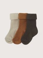 Pack De 3 Calcetines Cafes De Niño