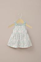 Vestido verde estampado de niña