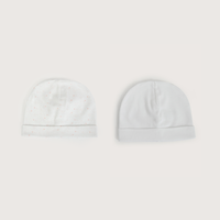 Pack de 2 gorros algodón de bebe niña