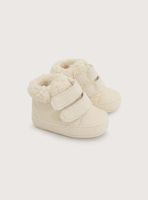 Zapatilla Doble Velcro Beige Niño