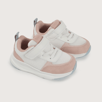 Zapatilla deportiva blanca con velcro de niña