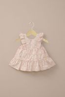 Vestido estampado rosado de niña