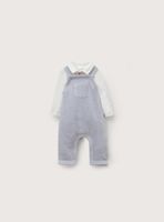 Conjunto Jardinera Bebe Niño Celeste