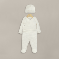 Conjunto clínica beige 3 piezas de bebé unisex