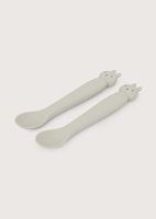 Set 2 cucharas conejo gris