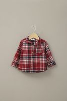 Camisa escocesa roja de niño