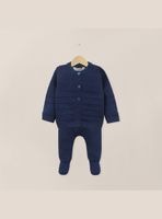 Conjunto Tejido Bebe Niño Azul