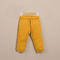 Pantalón de buzo amarillo de  niño