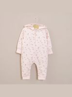 Oso Bebe Niña Estampado Rosado